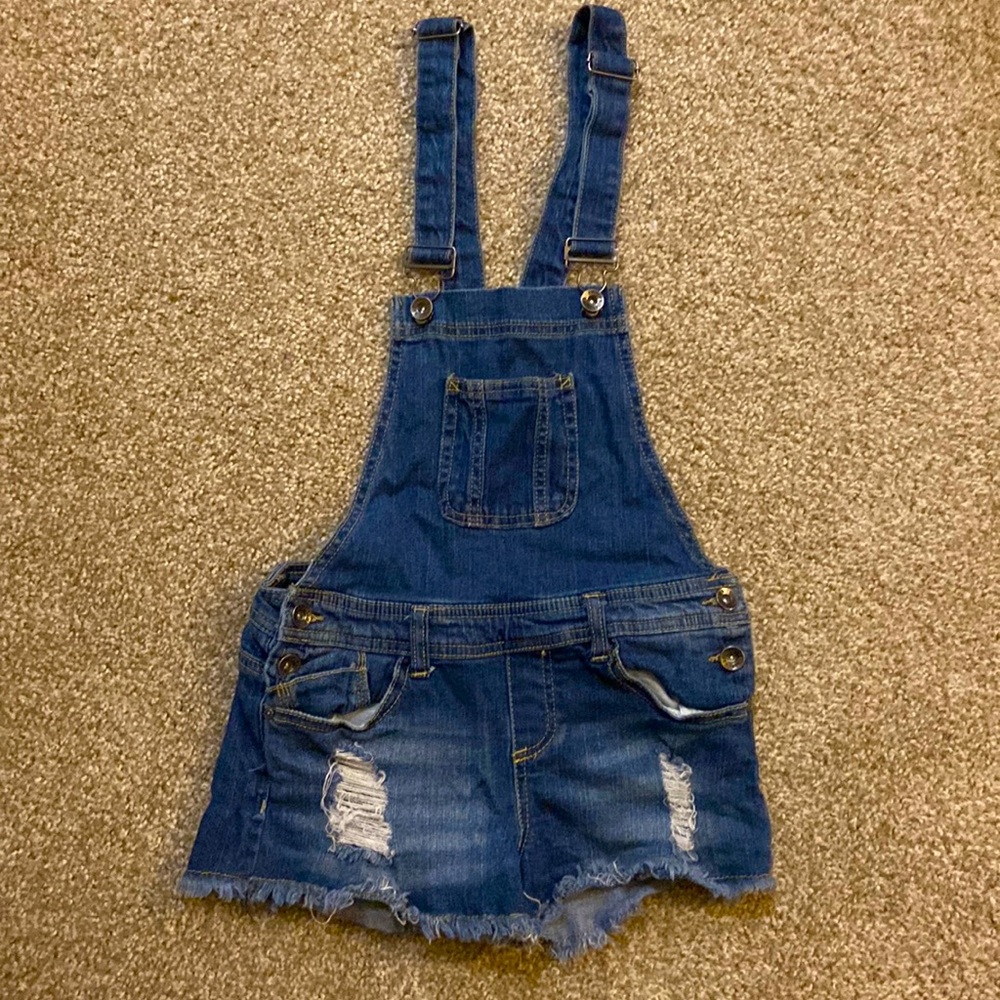 Empyre Taryn Denim Overall Shorts